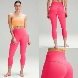 Lululemon Align High-Rise Crop 23” Lip Gloss NWT Size 6